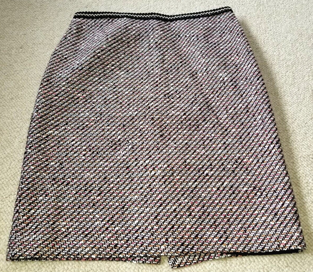NWOT Womens Skirt-TALBOTS-multicolor wool "Ombre Tweed Pencil Skirt" heritage-8